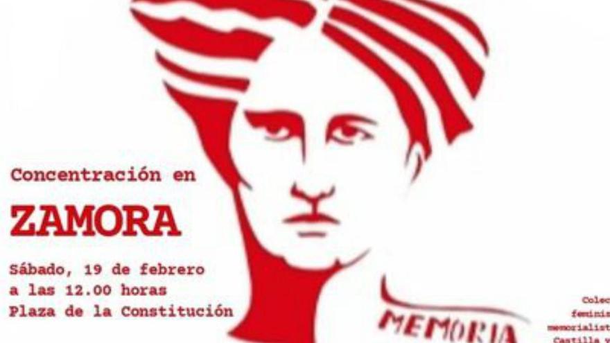 Cartel de la concentración convocada para mañana sábado.