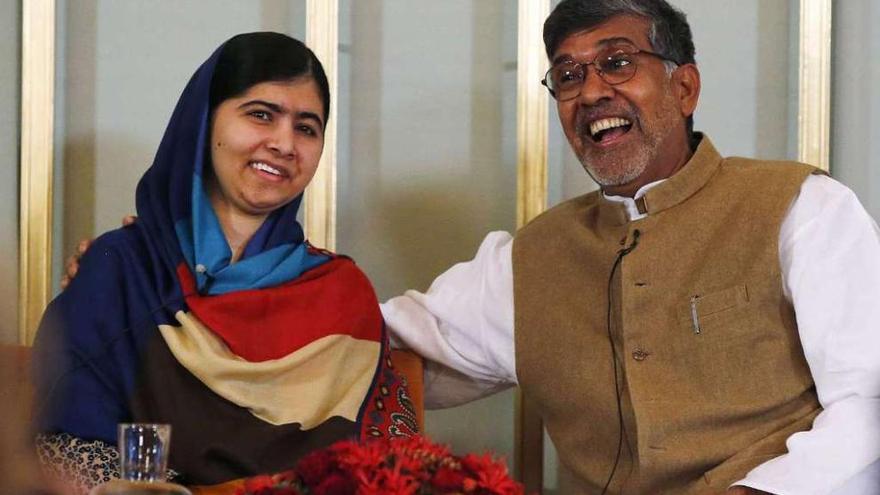 Malala y Kailash Satyarthi, el pasado mes de diciembre, en Oslo.