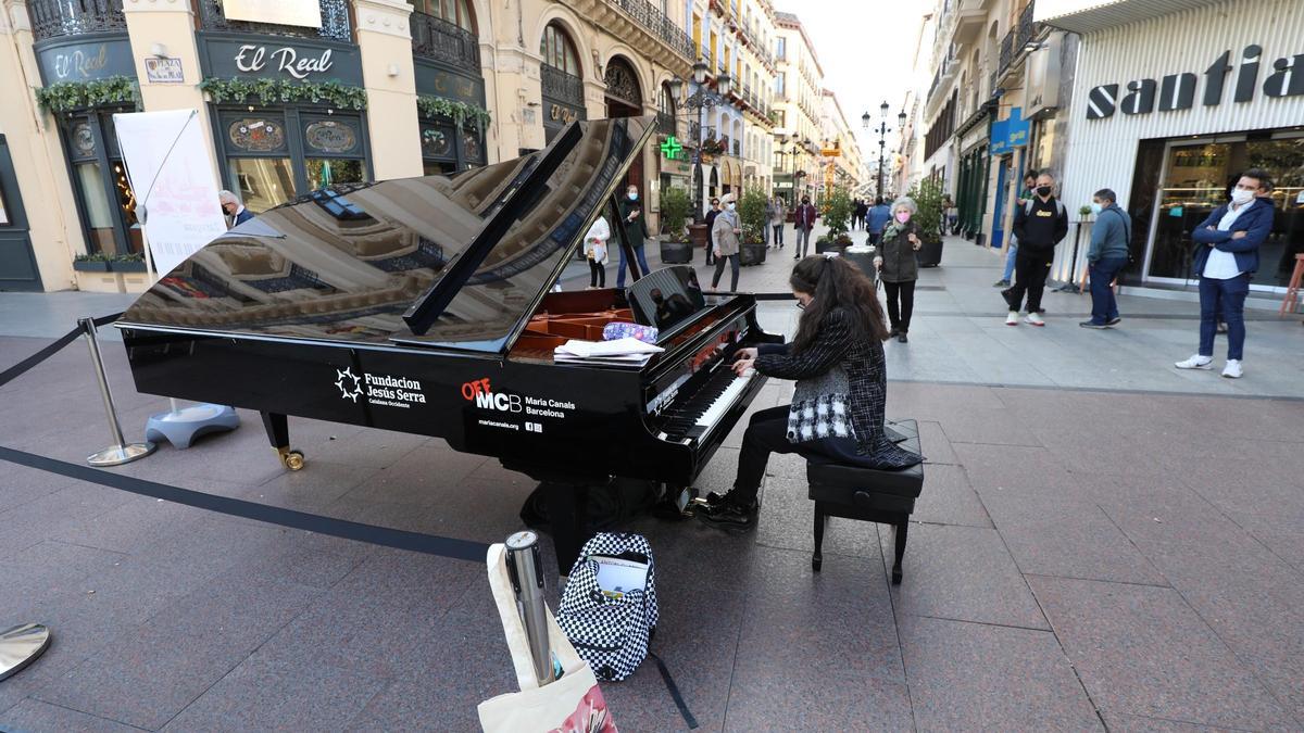 Una iniciativa cultural ya sacó los pianos a las calles de Zaragoza en octubre de 2021.