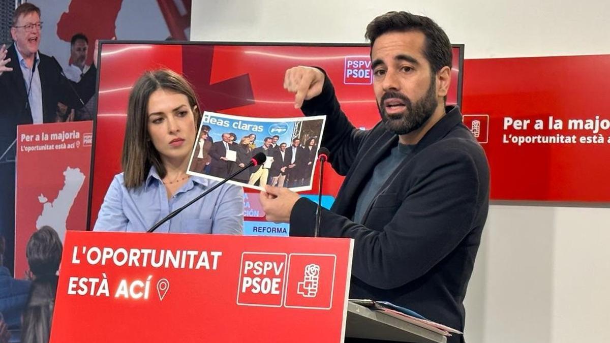 El secretario de Organización del PSPV, José Muñoz, este viernes en rueda de prensa