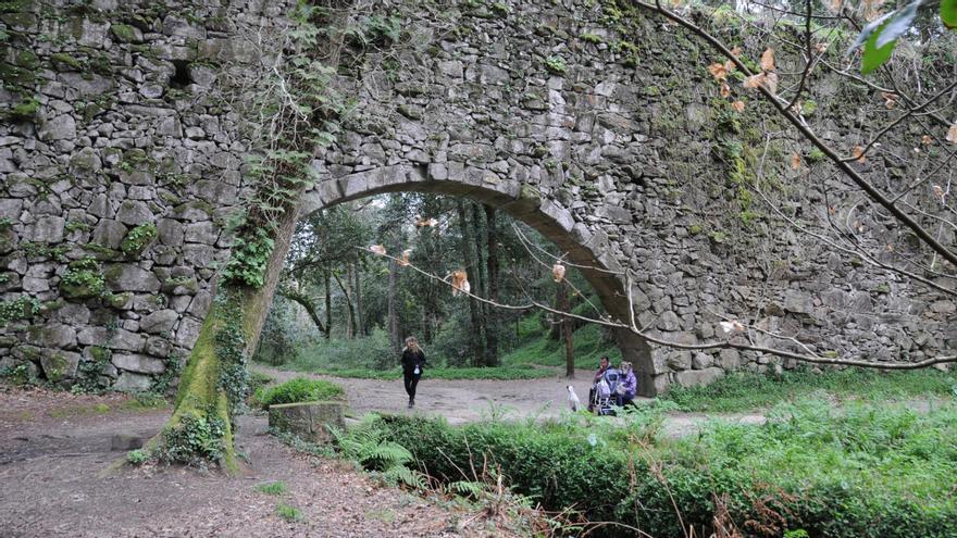 OFrendoal de Aldán o “Bosque encantado”, que el PP demanda como espacio público.