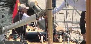El rey emérito regresa a Sanxenxo para participar en las regatas a bordo del Bribón