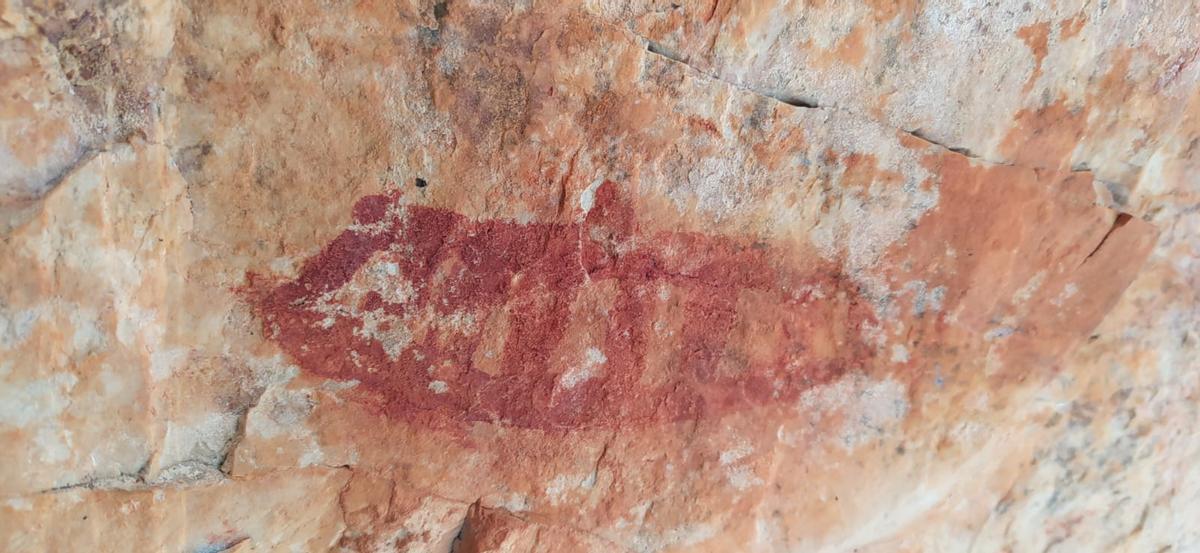 Imagen de la pintura rupestre.
