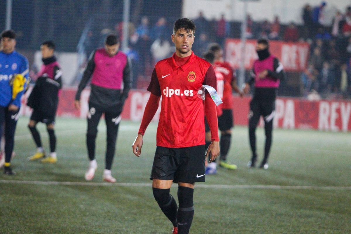 Gabri, tras un partido del Montijo.