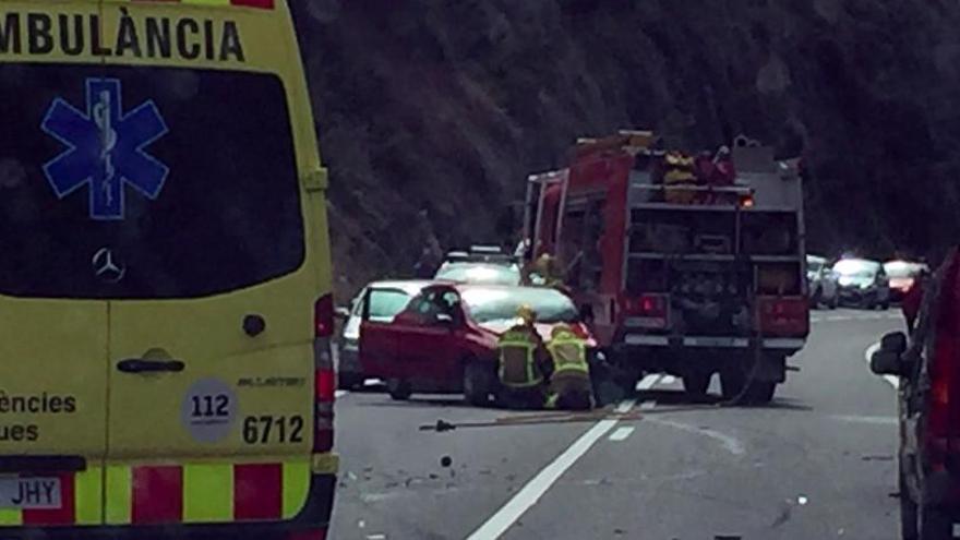 Dos ferits lleus en un accident a la Nou de Berguedà