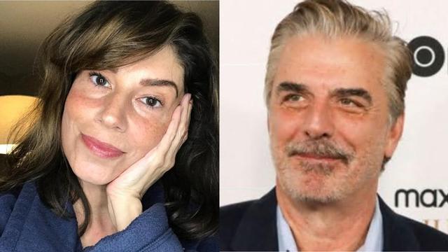 Lisa Gentile y Chris Noth.