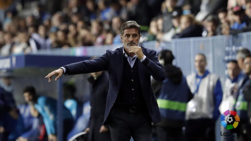 Míchel, durante el partido contra el Numancia