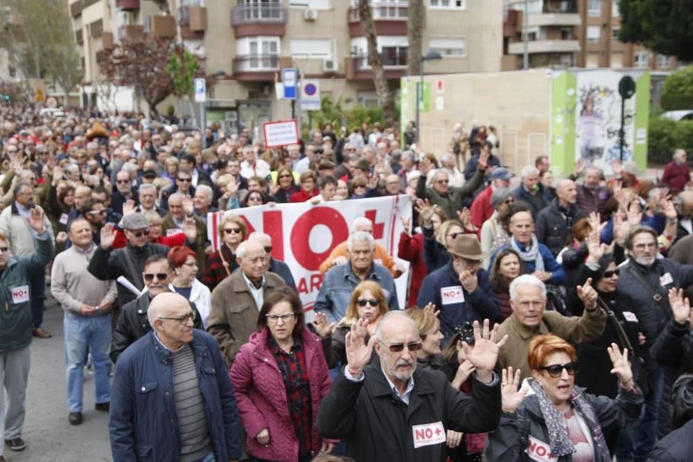 Manifestación por unas pensiones dignas en Murcia