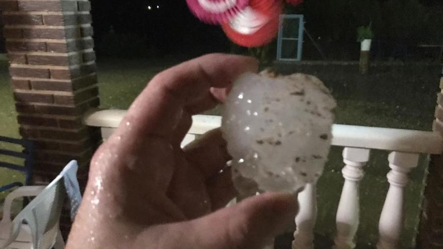 Granizo caído en Fuente del Pino