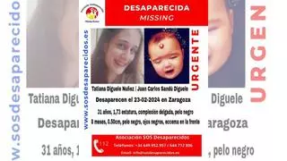 Desaparece una mujer de 31 años y un bebé de 8 meses en Zaragoza