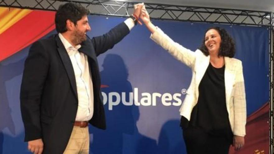 López Miras presentó a Martínez como candidata del PP el pasado mes de marzo.