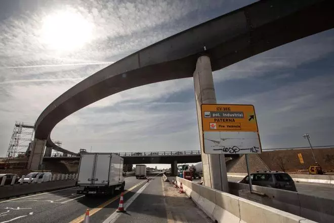 Así avanzan las obras de la carretera del aeropuerto de Manises y sus accesos