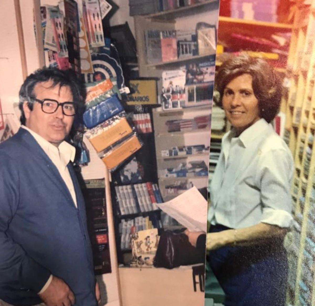 Padre y madre de Belén el día de la inauguración