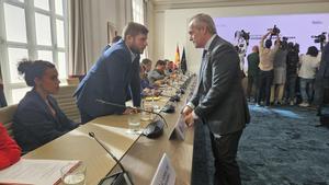 Manuel Martín en la reunión sectorial de Vivienda, en Madrid.