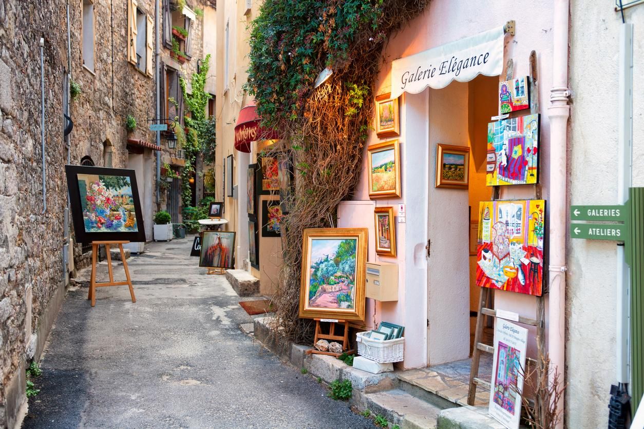 Galerías de arte de Mougins, Francia.