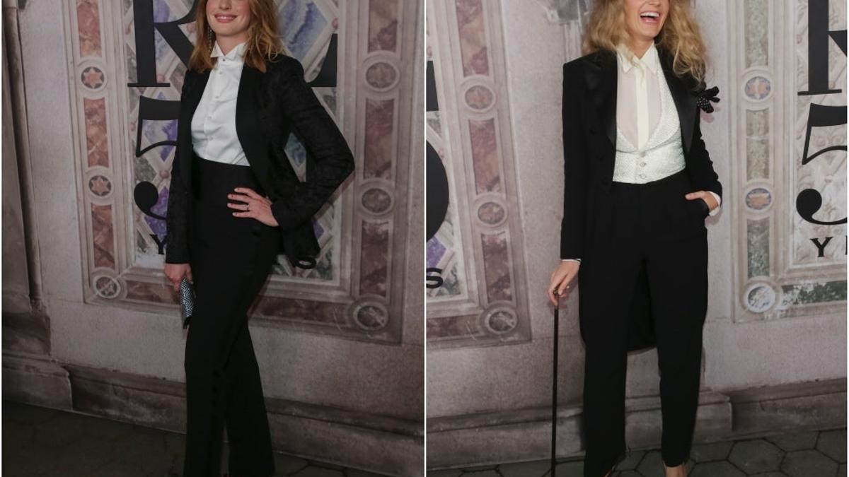 Anne Hathaway y Blake Lively coinciden con el mismo look en el mismo evento