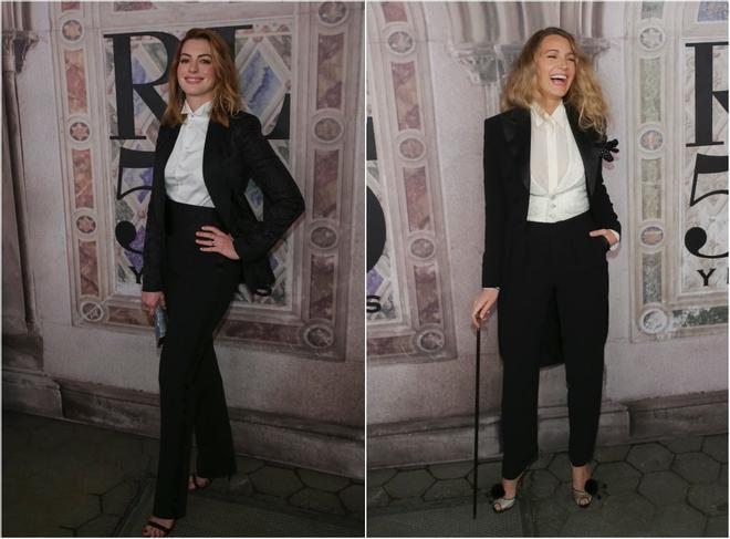 Anne Hathaway y Blake Lively coinciden con el mismo look en el mismo evento