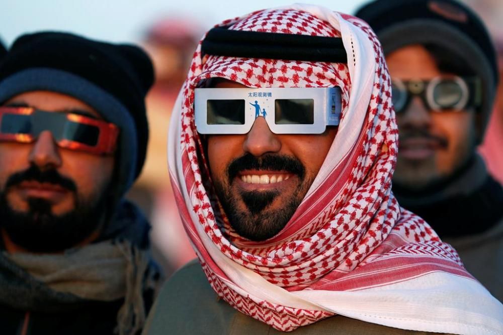 Eclipsi solar anular vist des d'Indonèsia, l'Aràbia Saudita o Tailàndia