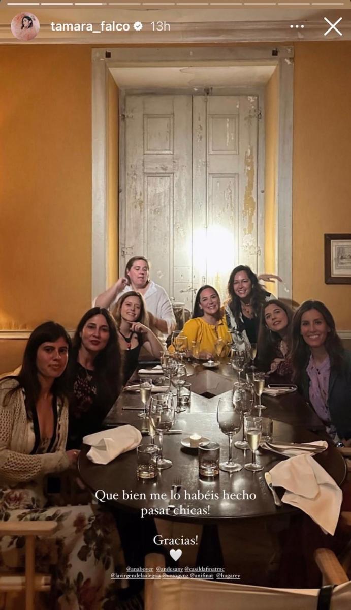 Tamara Falcó en su despedida de soltera