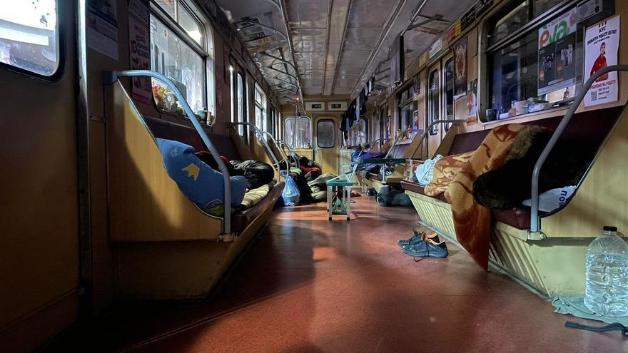 Desesperación y resistencia en el metro de Járkov