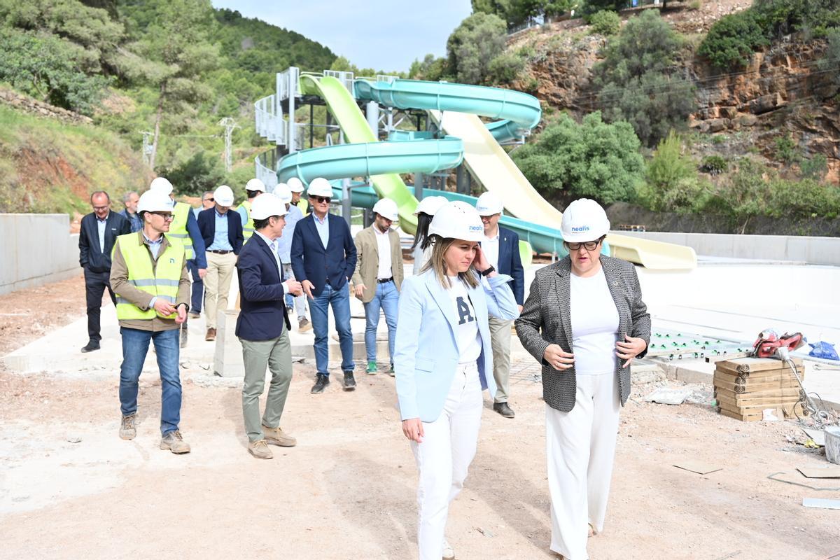 Galería de fotos de las obras en el parque acuático de la Vall d'Uixó
