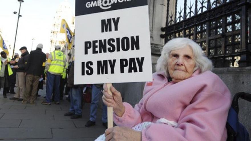 Protestas en Londres por la reforma de las pensiones