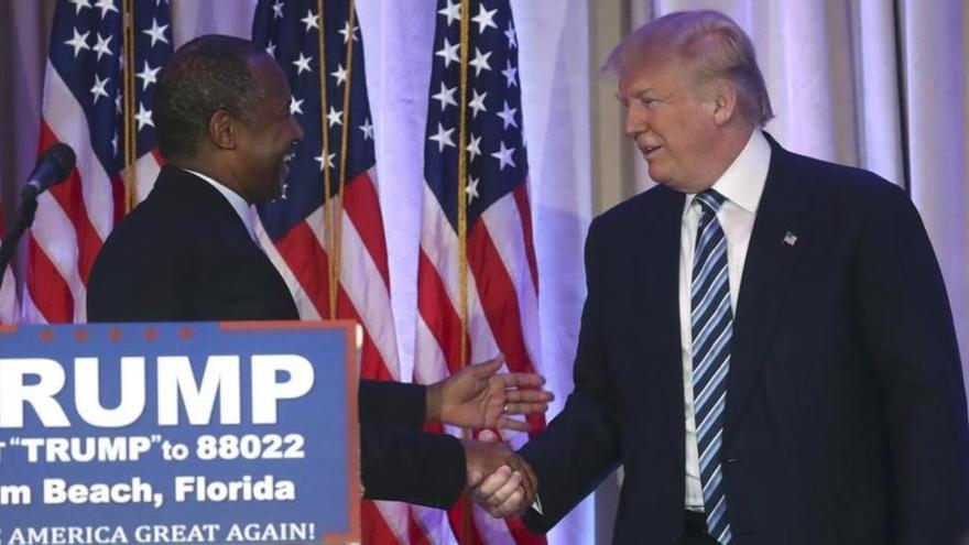 Ben Carson apoya la candidatura de Trump