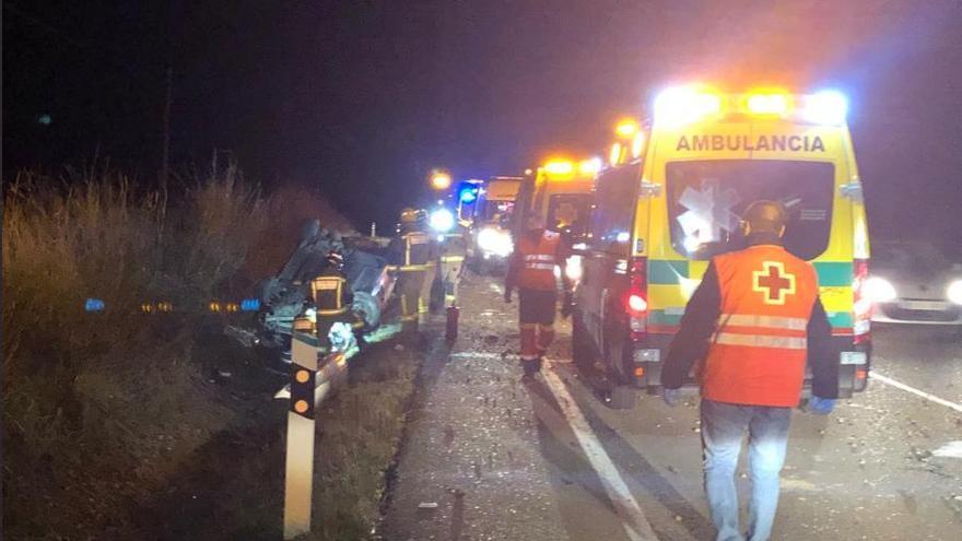 Nuevo accidente en la carretera de Olivenza con tres heridos