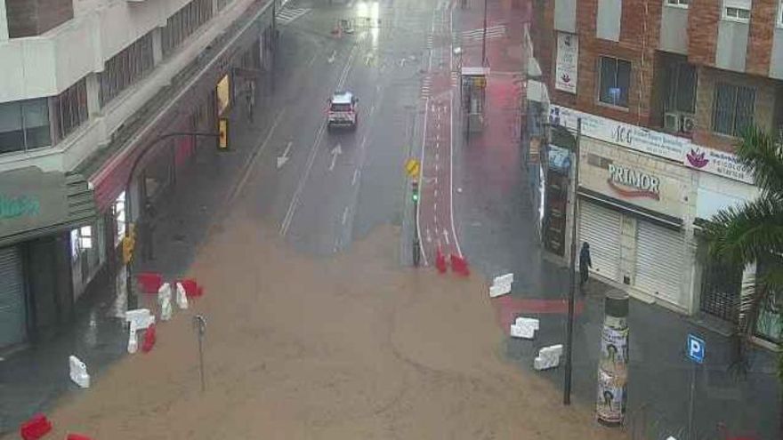 Primeras inundaciones en Málaga