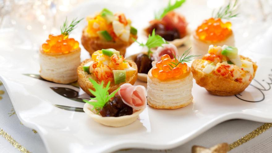 Entrantes para Navidad: Canapés