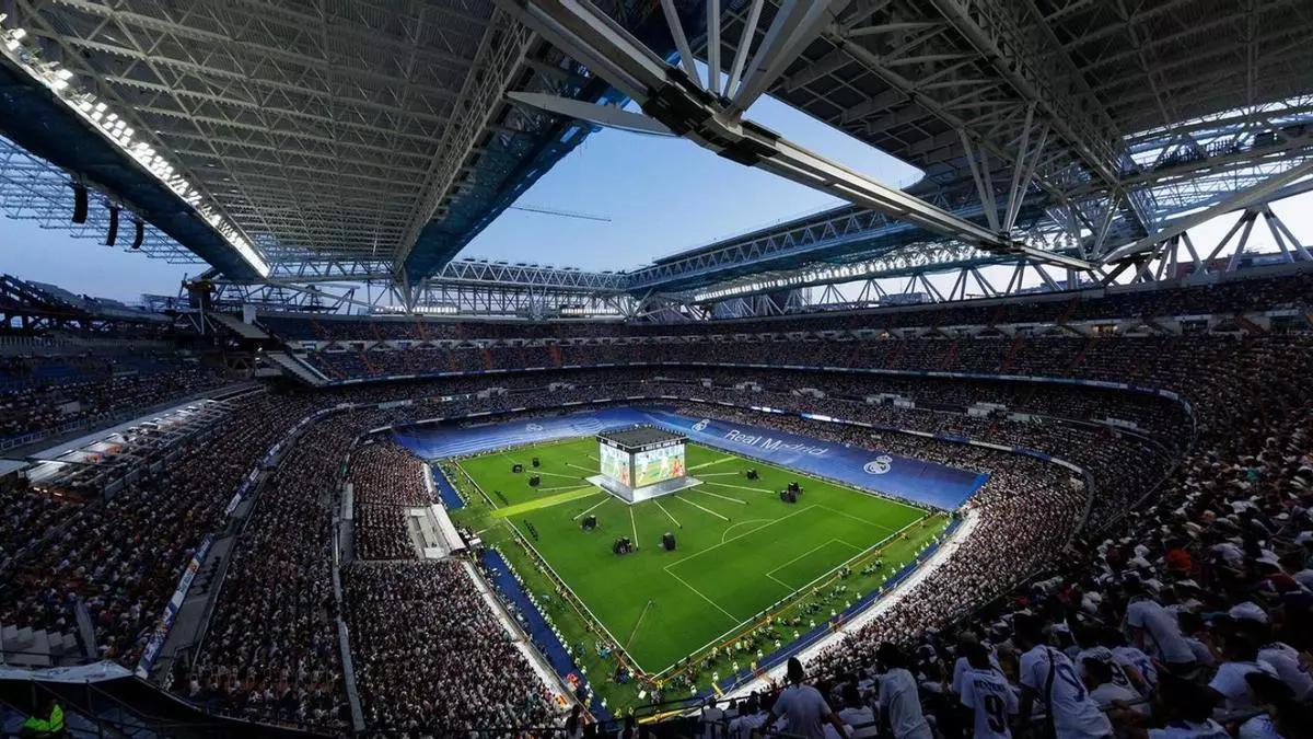 El Santiago Bernabéu, en la final de Champions de 2022.