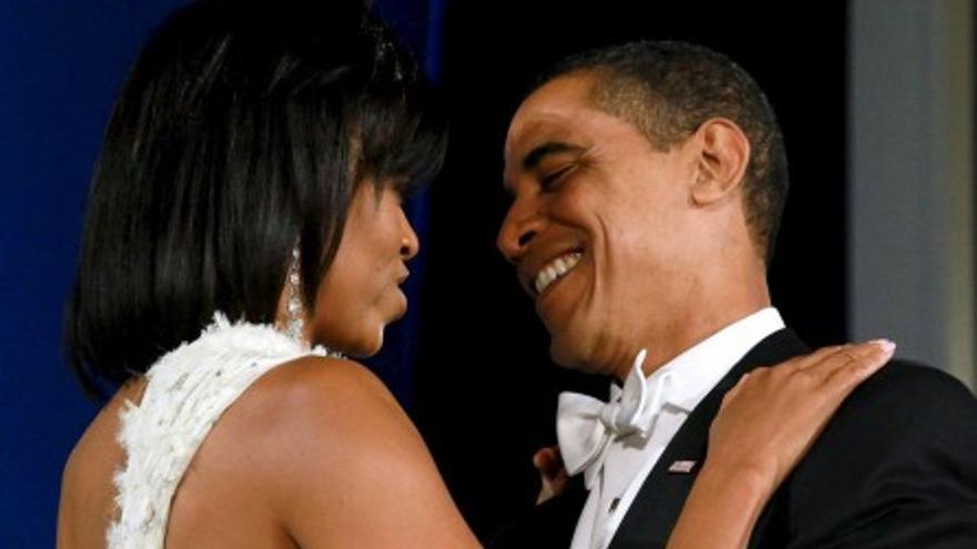 El inolvidable vestido blanco de Michelle Obama