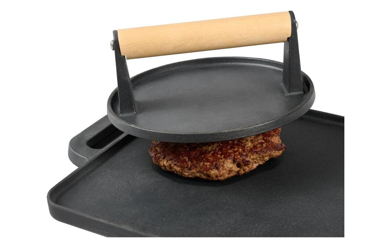 Prensa para hamburguesas.