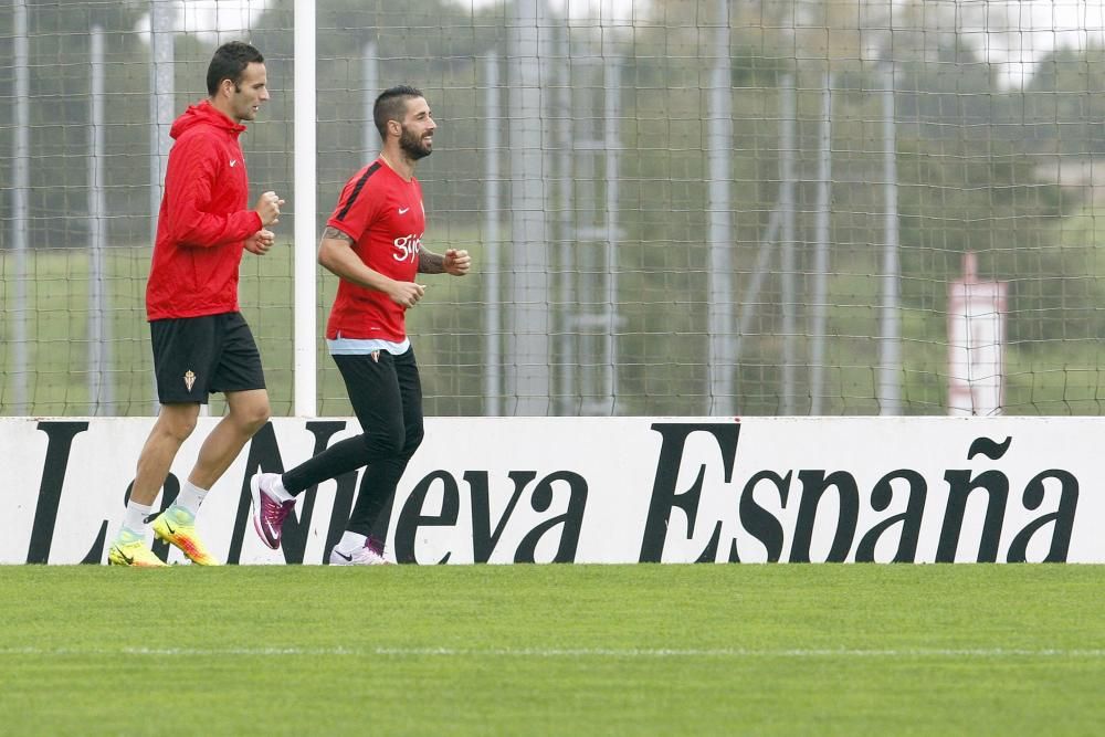 Entrenamiento del Sporting (sábado 5 de noviembre)