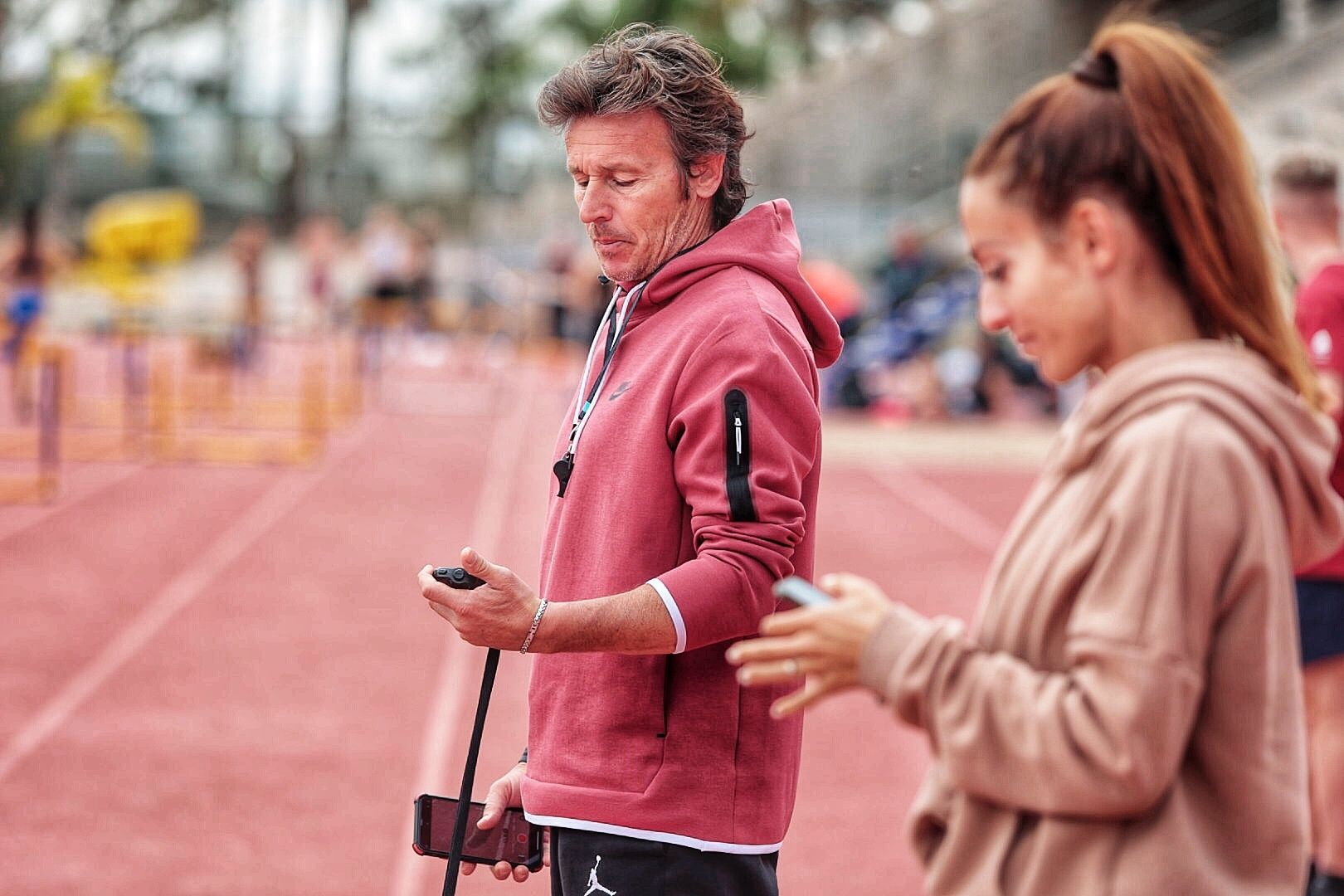 El atleta italiano Marcell Jacobs, oro en los Juegos de Tokio 2020, se entrena en Tenerife