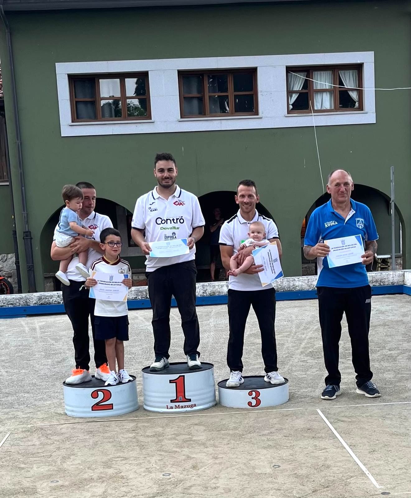 El podio del campeonato.