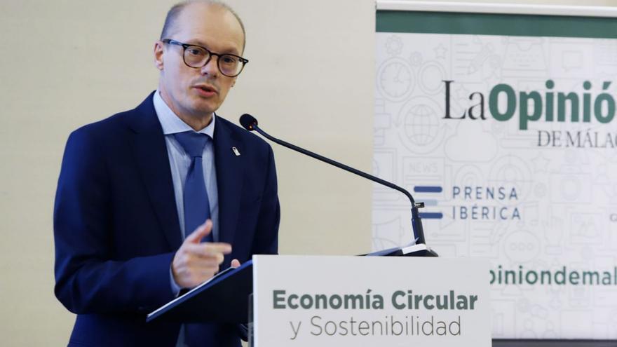 José Antonio Víquez Ruiz durante su intervención en el III Foro de Sostenibilidad. | ÁLEX ZEA