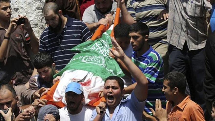 Funeral de la esposa y el hijo del líder de Hamas