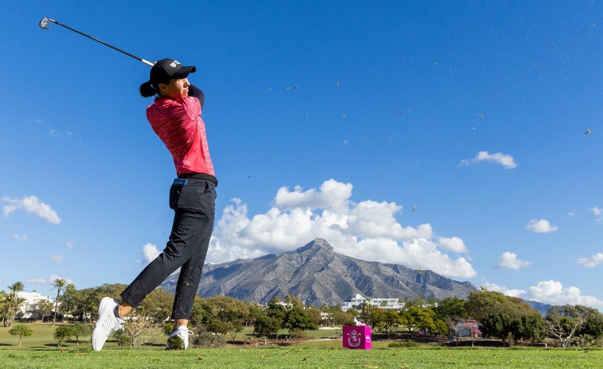 Carlota Ciganda ha empezado con fuerza en el Andalucía Costa del Sol Open de España