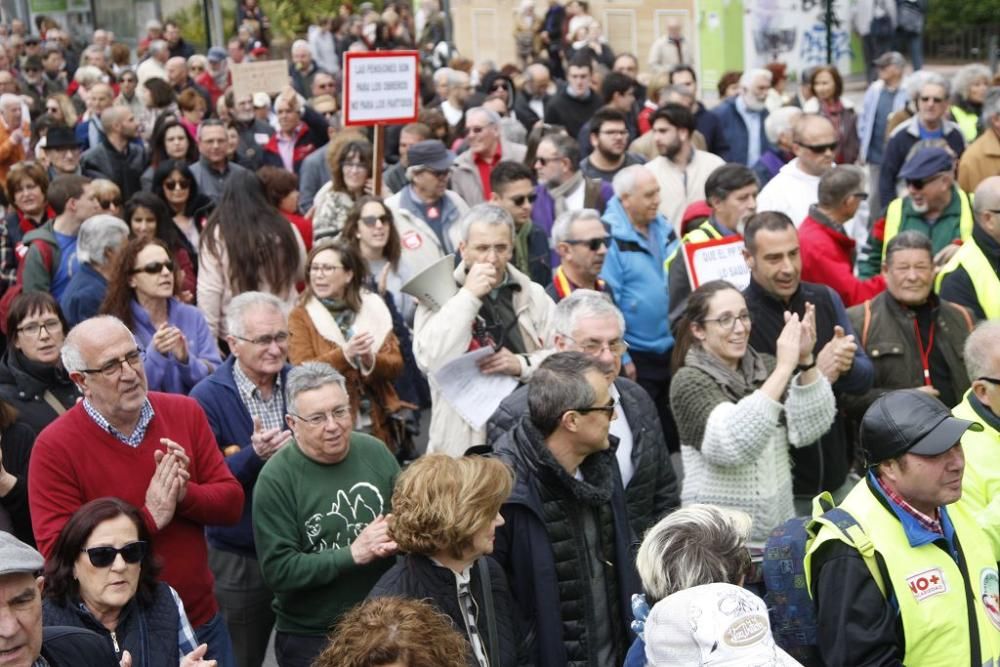 Manifestación por unas pensiones dignas en Murcia