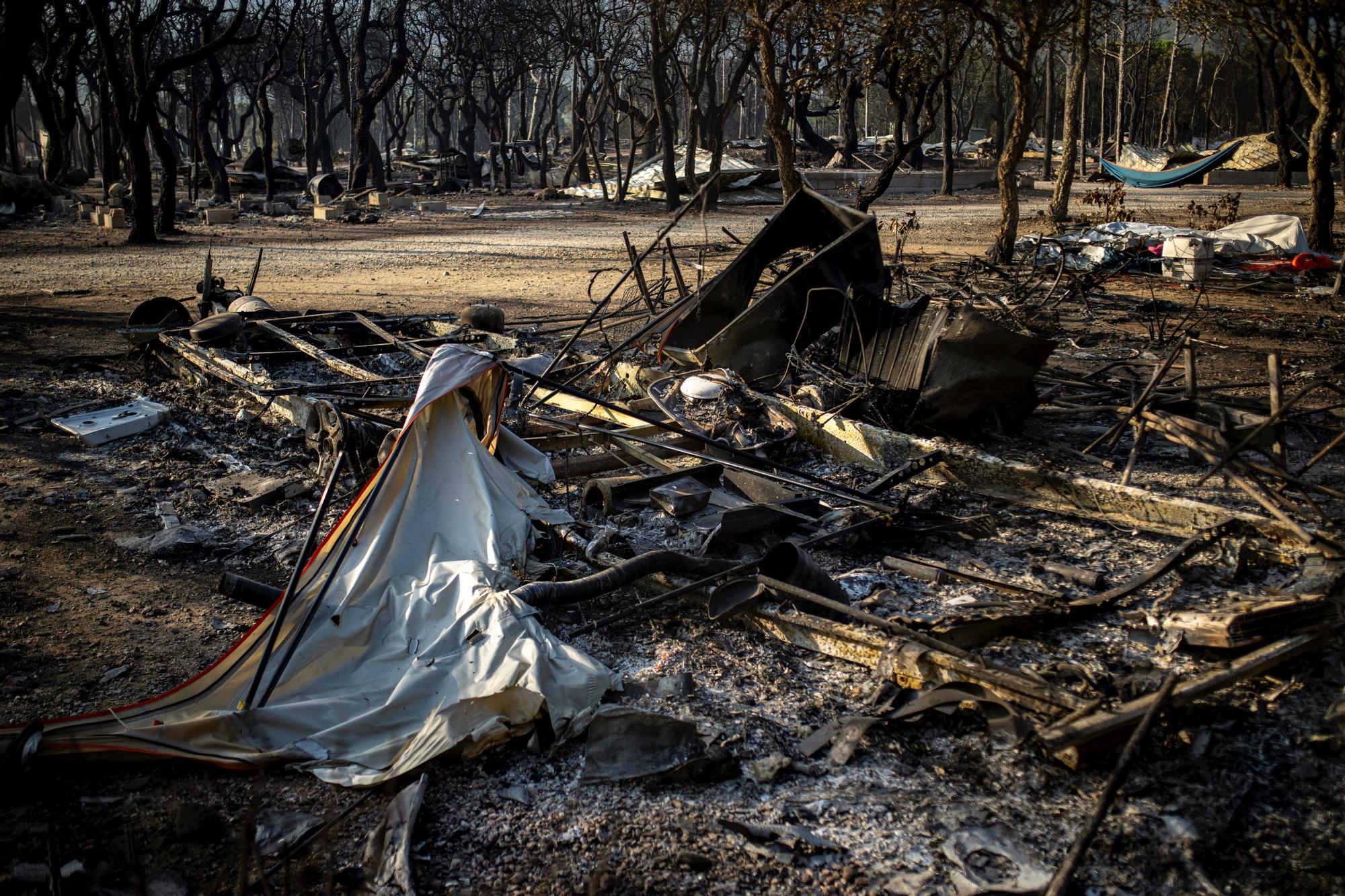 L'incendi de la Catalunya nord, en imatges