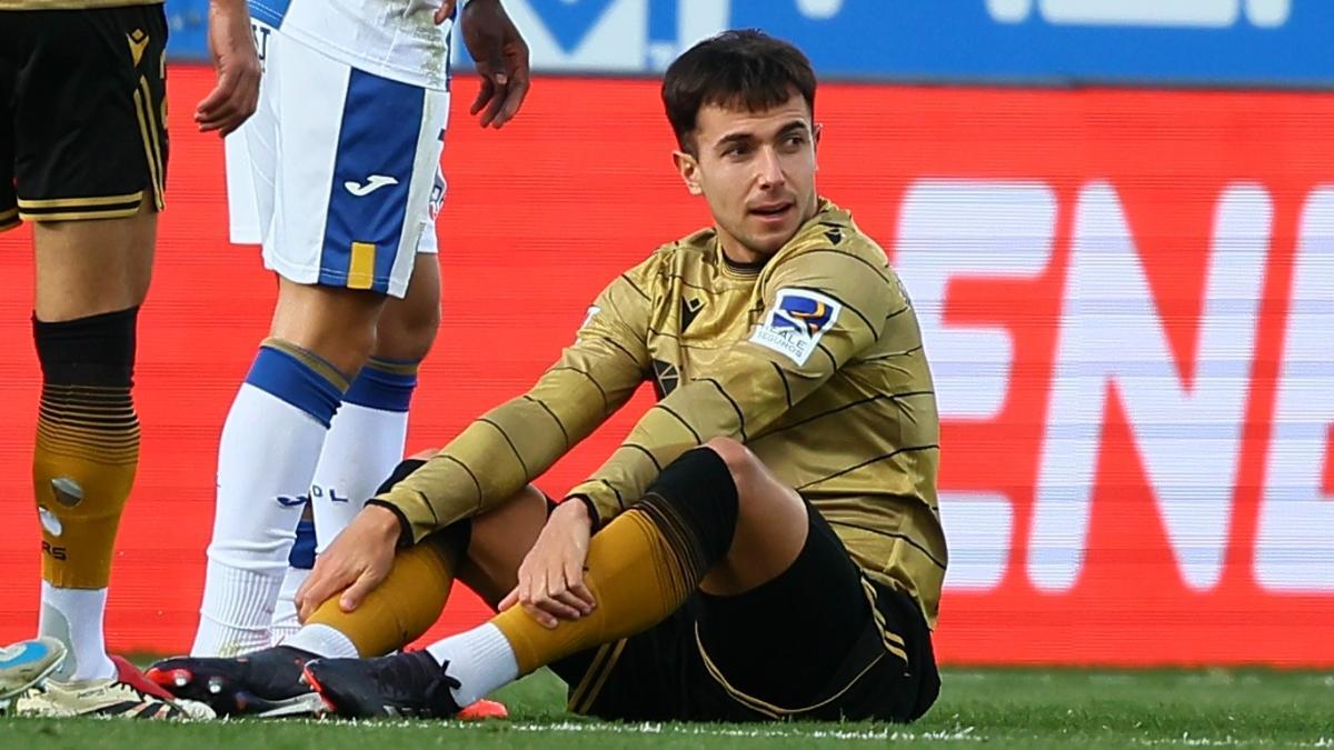 Zubimendi tiene una contusión dorsolumbar derecha