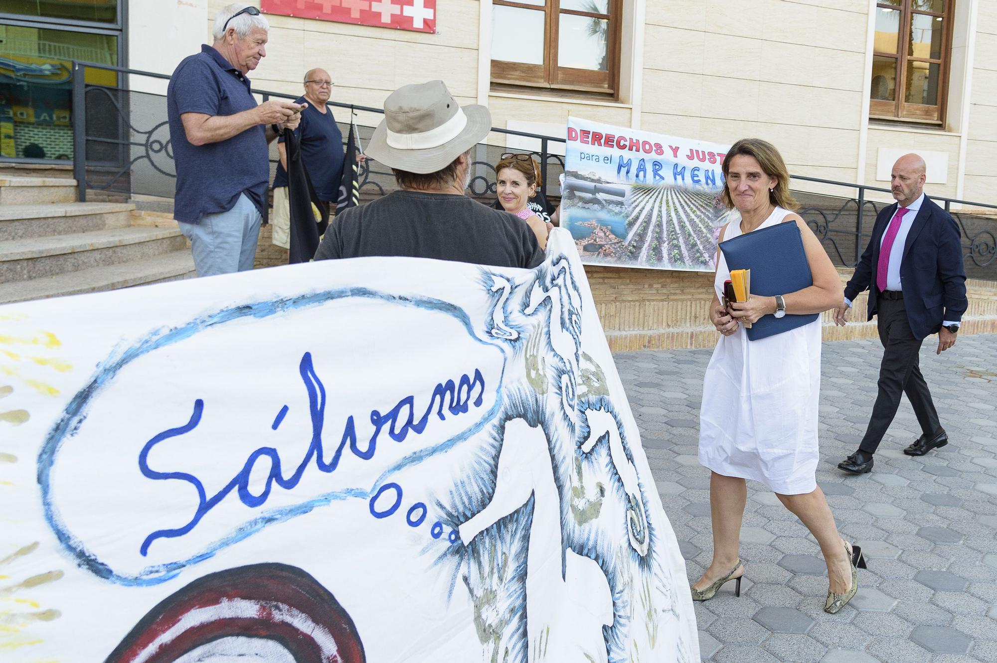 Visita de la ministra Teresa Ribera al Ayuntamiento de Los Alcázares