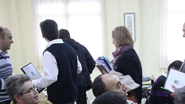 Una de las reuniones del sindicato FSIE.