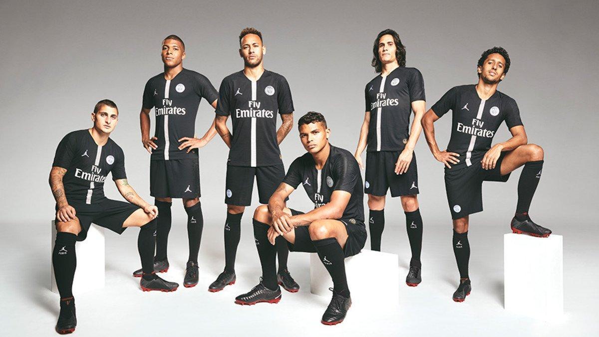 El conjunto parisino vestirá con la marca Jordan, de Nike, para la temporada 2018 - 2019 de Liga de Campeones