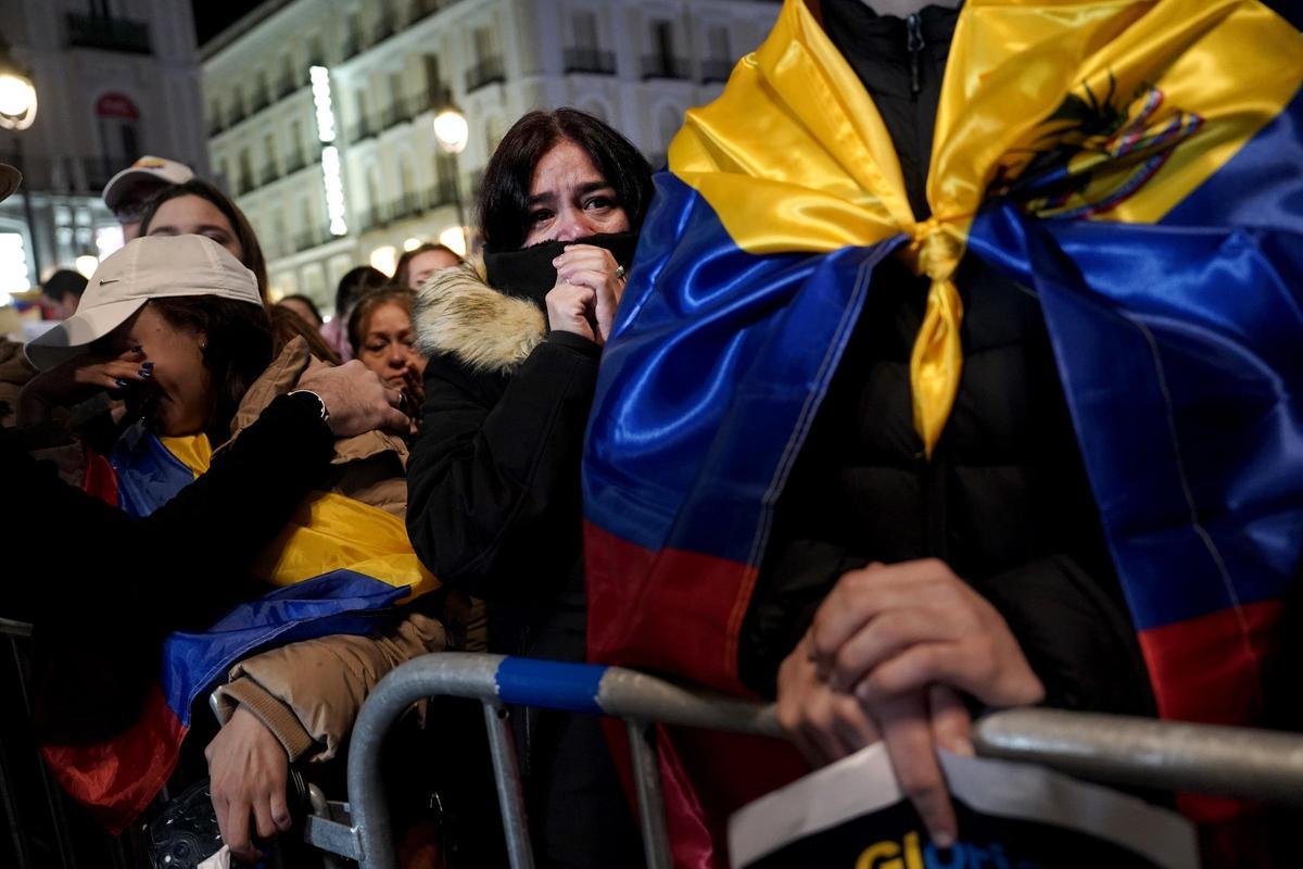 La manifestación convocada en Madrid para apoyar a Edmundo González como presidente electo de Venezuela, en imágenes