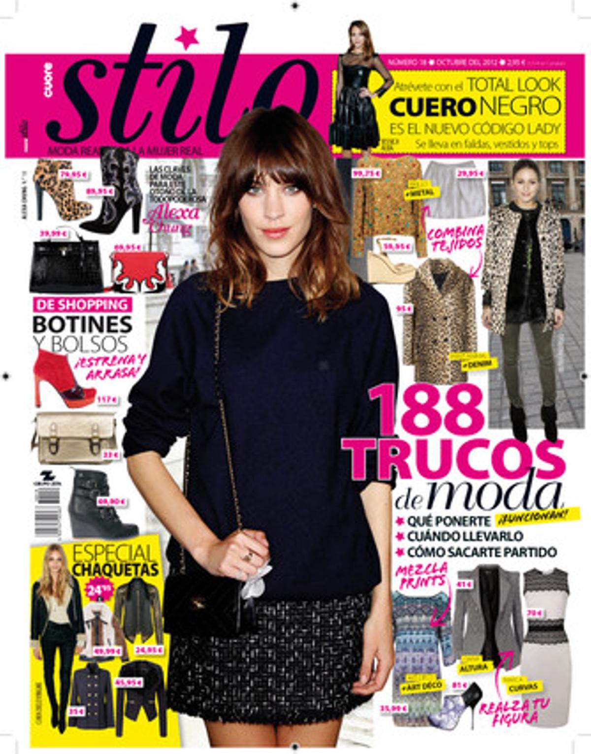 Portada del número d’octubre de la revista ’Cuorestilo’. Portada del número d’octubre de la revista ’Cuorestilo’.