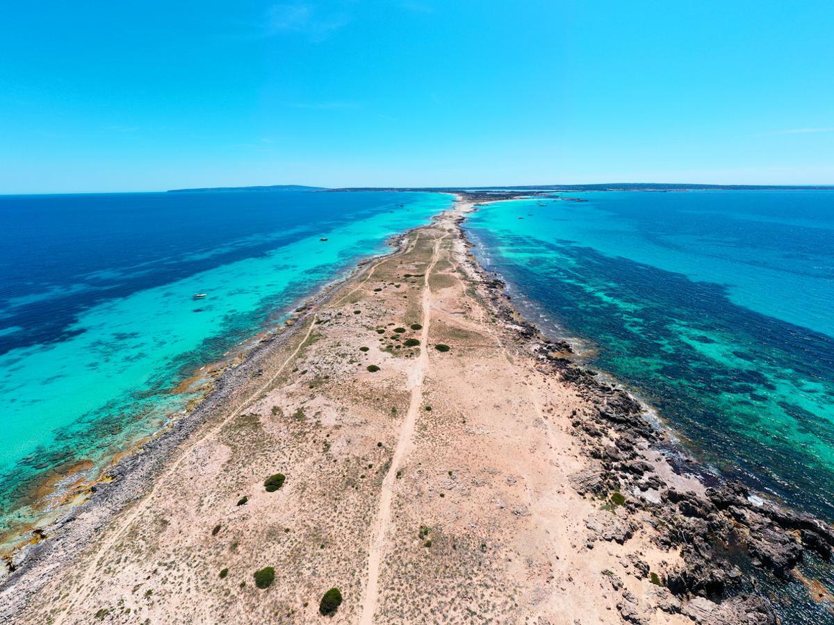 Vista de Ses Illetes, en Formentera.