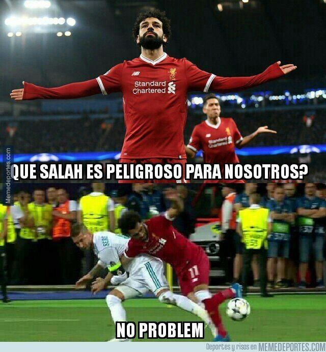 Los Memes de la entrada de Ramos a Salah