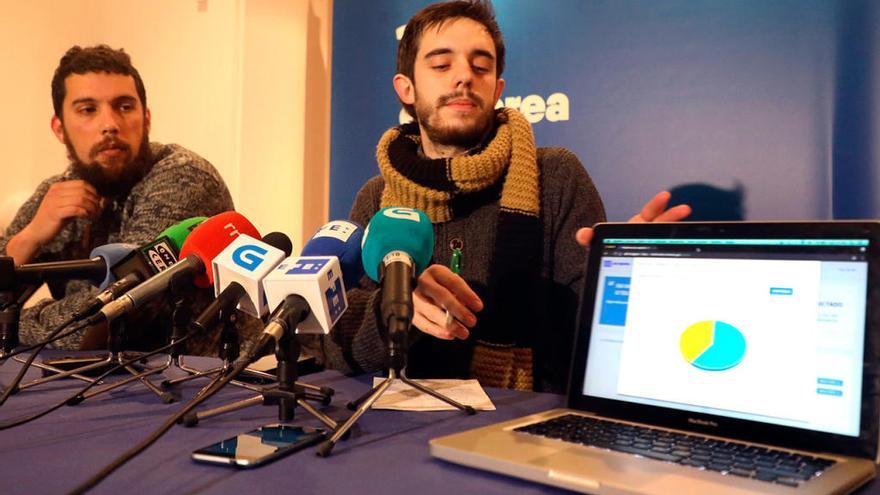Daniel Conde y Manuel Fernández anuncian los resultados da las primarias // Xoan Alvarez